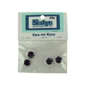  4pc 15mm sew on eyes   Pack of 48 Toys & Games