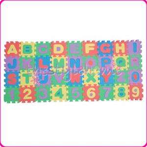 Foam Alphabet Number Floor Mat Education Puzzle Letter  