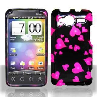 Case Phone Cover HTC Droid ERIS purple SPLATTER FLOWER