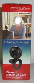 New Microsoft LifeCam VX 1000 Web Cam/1.3M W/Mic  
