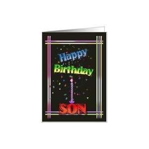  Colorful Happy Birthday Art For Son Card Health 
