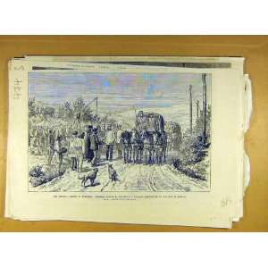  1886 Russian Agents Kaulbars Peasant Plevna Sketch