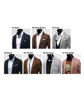   casual slim blazer 5color slim sz(US XXS,XS,S,M,L)NEW 2012  