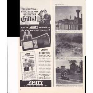 Amity Leather Products Buy War Bonds War Effort 1942 Original Vintage 