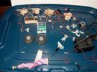 Remote Control parts, Battery Charger, Servo Motor, Futaba Receiver 