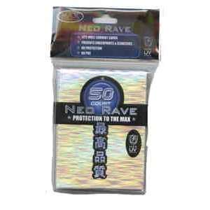  Max Protection Neo Silver Rave Standard Size Sleeves   50 