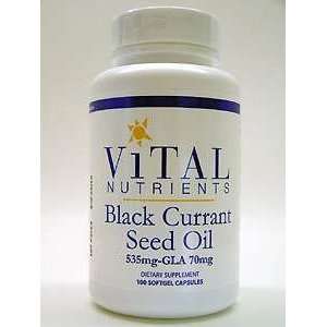  Vital Nutrients   Black Currant Seed Oil   100 gels / 535 