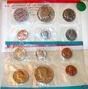 1972 P, D & S 11 Coin US Mint Set with in Orig Gov Pa  
