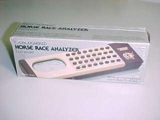 VINTAGE 1983 THOROUGHBRED HORSE RACE ANALYZER NEW IN BOX MUST SEE 