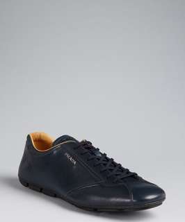 Prada baltic leather lace up sneakers