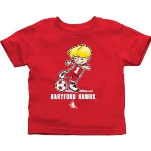    Hartford Hawks Toddler Boys Soccer T Shirt   Red