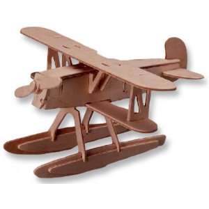  3 D Wooden Puzzle   Small Water Plane Model  Affordable 