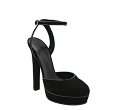 Gucci grape glam suede Huston ankle strap platforms   up to 