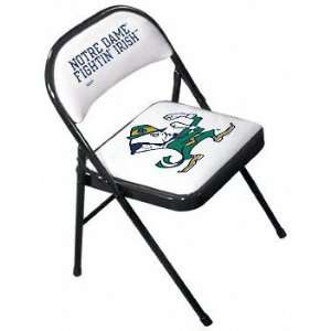 Notre Dame Fighting Irish Folding Chairs(Set of 2)  Sports 
