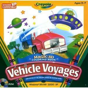  CRAYOLA VEHICLE VOYAGES   3D COLOR BOOK Toys & Games
