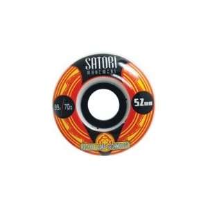 Satori Ecothane Tribal Spinner Red / Yellow Skateboard Wheels   52mm 
