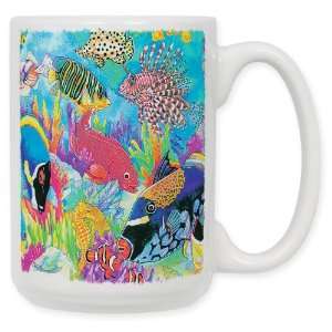 Coral Reef 15 Oz. Ceramic Coffee Mug