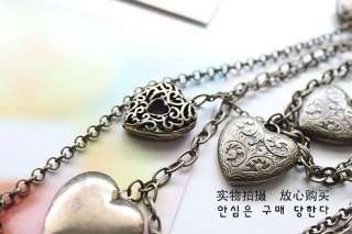   Jewelry Retro Vintage Style Multilayer Lovely Cute Love Heart Necklace