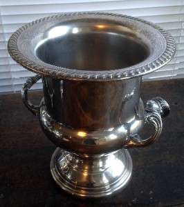 Beautiful Vintage Rope Edged Silver Plated CHAMPAGNE Ice Wine Bucket 