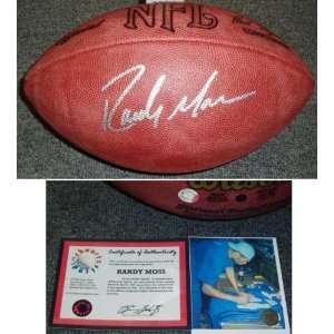 Randy Moss Signed NFL Game Football