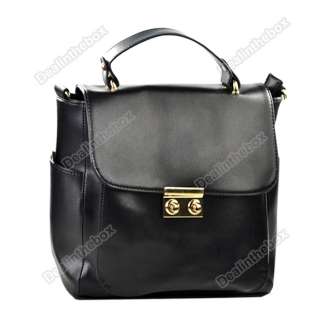 Fashion Celebrity Lady Shoulder Bag Gold Button Handle Bag Purse 