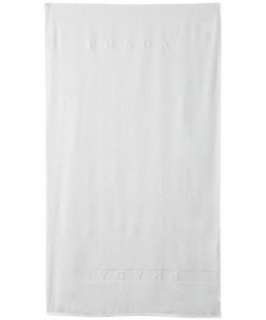 Prada white cotton logo beach towel   