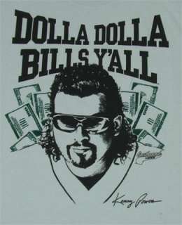 shirt features kenny powers saying dolla dolla bill y all