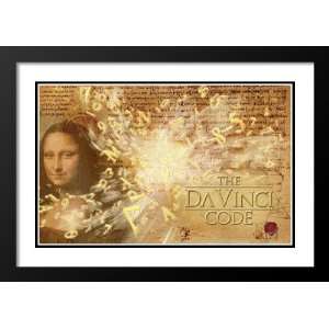The Da Vinci Code 32x45 Framed and Double Matted Movie Poster   Style 