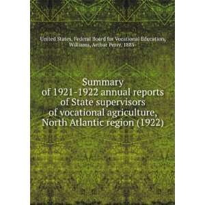 Summary of 1921 1922 annual reports of State supervisors of vocational 
