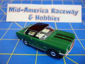 Model Motoring T JET Green Mustang w/ Aurora Chassis  