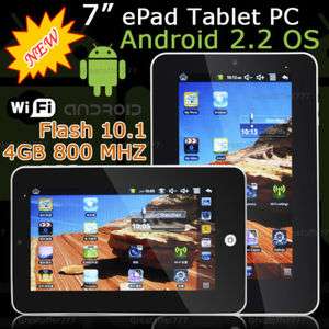 MID 7 inch 4GB Google Android 2.2 Tablet PC Wifi 3G with Leather 