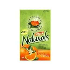  Halls Naturals Cough Drops Sunnshine Citrus 12x25 Health 
