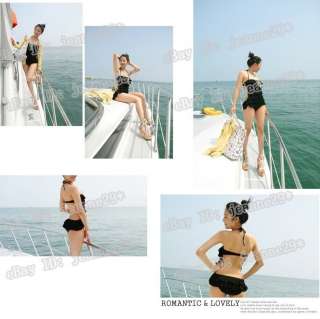   Women Monokini 2012 swimsuit padded Ruffle US *XS S M L * Bathing suit