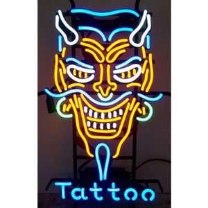 Devil Tattoo Neon Sign