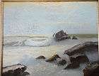 Beautiful Seascape Oil on Canvas by Listed Artist, Robert Wood