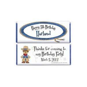  BD271   Cowboy Birthday Candy Bar Wrappers Kitchen 