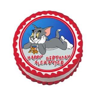 TOM AND JERRY Edible Cake Image Party Supply Custom  