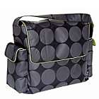 OiOi Grey/Lime Dot Diaper Messenger $120.00 Coupons Not Applicable