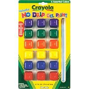  Crayola No Drip Gel Paint with Brush, 18 count(3 Pack 