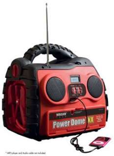 The AM/FM radio of the Wagan 200 Watt Power Dome NX with attached iPod