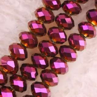 6x8mm Rose Swarovski Crystal Loose Beads 140pcs  