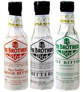 Fee Brothers Aromatic Cocktail Bitters   3 Bottle Set  