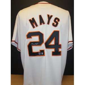 Willie Mays Autographed Jersey   Authentic with   Inscription