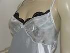 Lace Sexy Slippery Liquid Satin Nightgown Size Small  