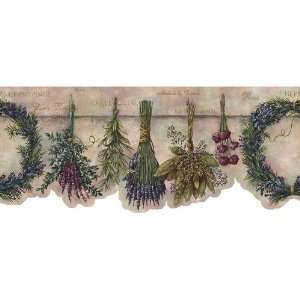 Hanging Lavender and Herb Wall Border Hanging Lavender and Herb Wall 