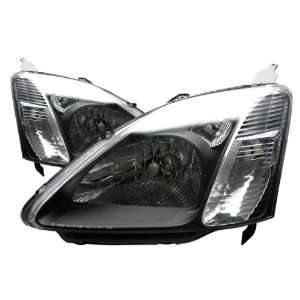  02 04 Honda Civic 3Dr Black Headlights Automotive