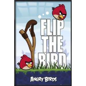     Framed Poster (Flip The Bird) (Size 24 x 36)