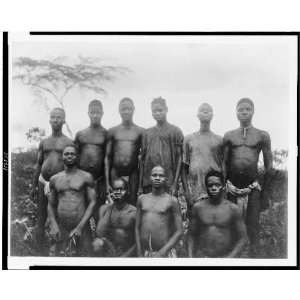  Men,St. Paul River,Bassars, Pessies,Golahs,Liberia 1895 
