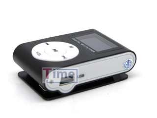 Mini Metal LCD screen Clip  Player Support Up To 8GB  