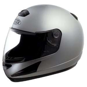  GMAX GM38 Full Face Helmet Medium  Silver Automotive
